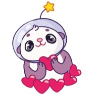 Sticker Космическая выдра - @TgSticker - 2