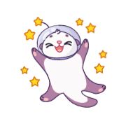 Sticker Космическая выдра - @TgSticker - 0