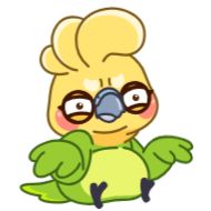 Sticker Попугай от @TgSticker - 2