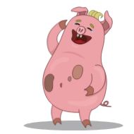 фигура животного клипарт свинья