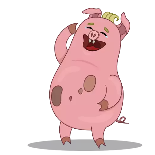 animal figure clipart pig