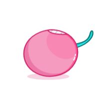 Sticker Pink Cherry - 1