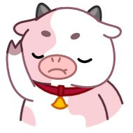 Sticker Розовая коровка (@TgSticker) - 4