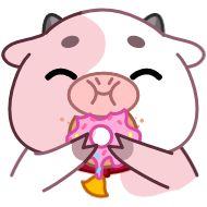 Sticker Розовая коровка (@TgSticker) - 1