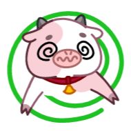 Sticker Розовая коровка (@TgSticker) - 0