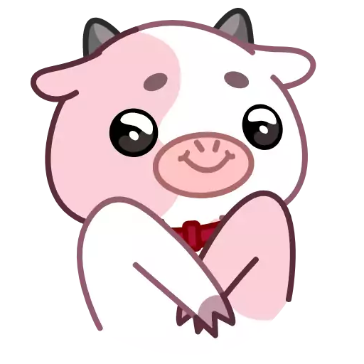 Sticker PinkCowAnim - 1