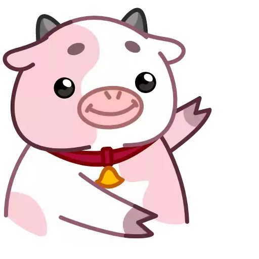 Sticker PinkCowAnim - 1