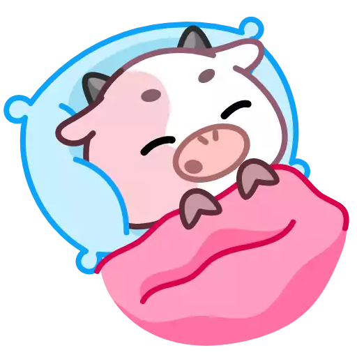 Sticker PinkCowAnim - 1