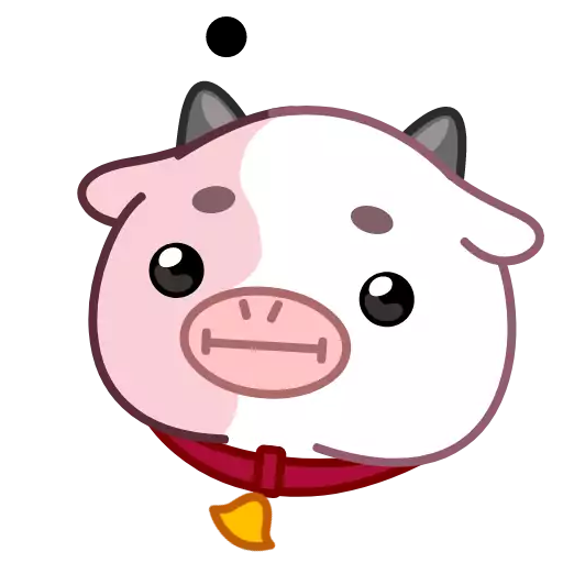 Sticker PinkCowAnim - 1