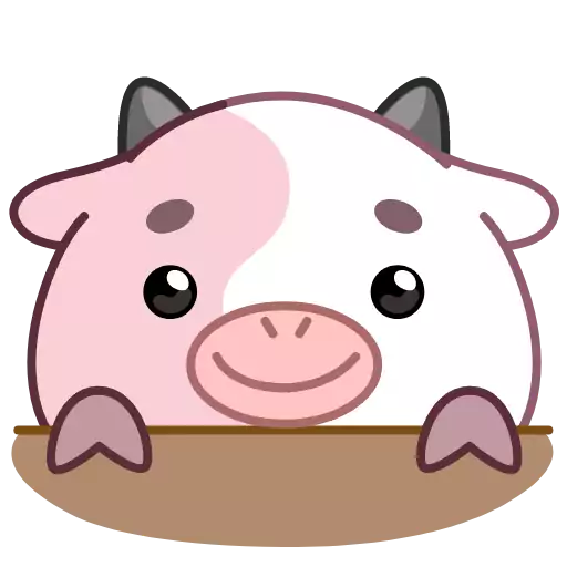 Sticker PinkCowAnim - 1