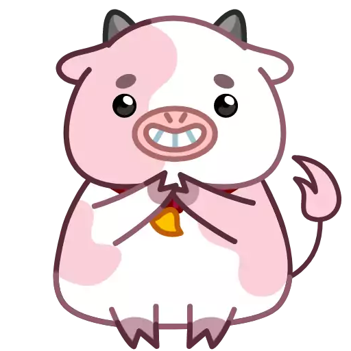 Sticker PinkCowAnim - 1