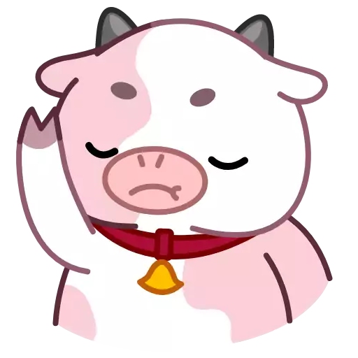 Sticker PinkCowAnim - 1