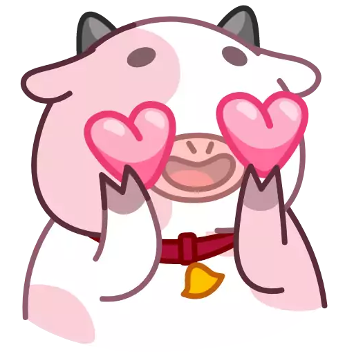 Sticker PinkCowAnim - 1