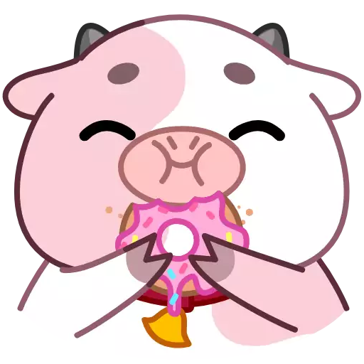 Sticker PinkCowAnim - 1