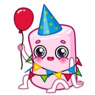 drawing child art birthday cake