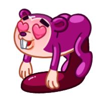 фигура животного клипарт розовый