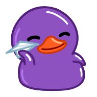 Sticker Purple Duck - @AquaToastyFox - 8
