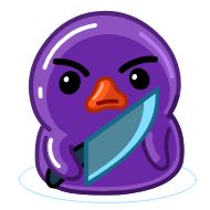 Sticker Purple Duck - @AquaToastyFox - 6