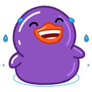 Sticker Purple Duck - @AquaToastyFox - 3