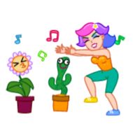 Sticker Rainbow Girl - 8