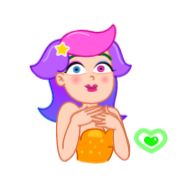 Sticker Rainbow Girl - 5