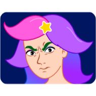 Sticker Rainbow Girl - 0