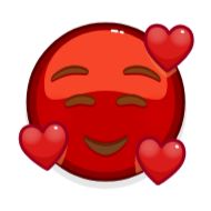 Sticker Red Emoji @RepaintedStickers - 11