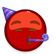 Sticker Red Emoji @RepaintedStickers - 10