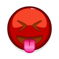 Sticker Red Emoji @RepaintedStickers - 9