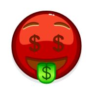 Sticker Red Emoji @RepaintedStickers - 8
