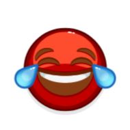 Sticker Red Emoji @RepaintedStickers - 6