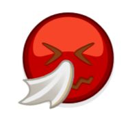 Sticker Red Emoji @RepaintedStickers - 4