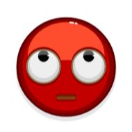 Sticker Red Emoji @RepaintedStickers - 3