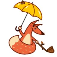 мультфильм клипарт зонтик