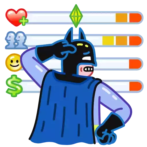 Sticker SadBatman - 1