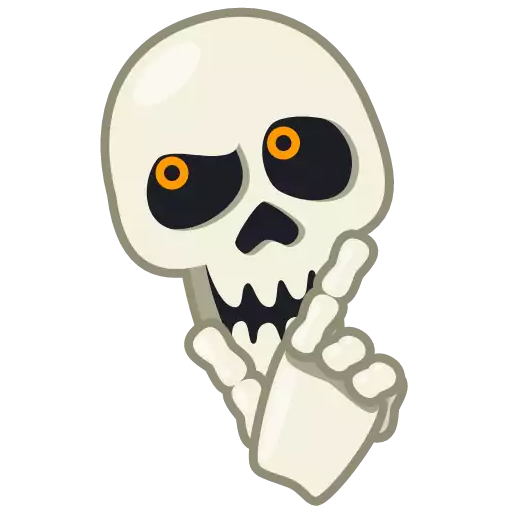 череп эскиз клипарт