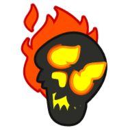 Стикер 💀 Skull by @LilAladin - 3