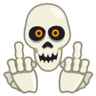 Стикер 💀 Skull by @LilAladin - 1