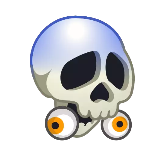 Стикер SkullEmojiAnim - 1