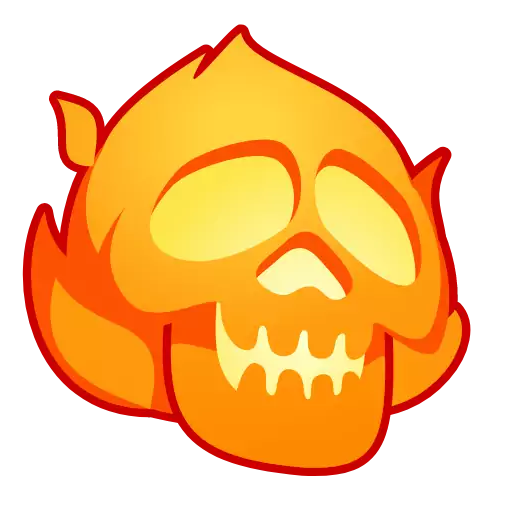 Стикер SkullEmojiAnim - 1