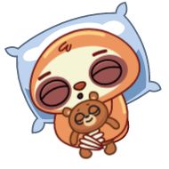Стикер Ленивец (@TgSticker) - 7
