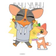 Стикер Смотри, анимешница - 4