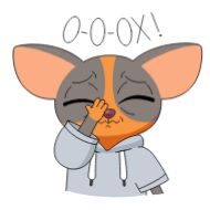 Стикер Смотри, анимешница - 0