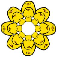 цветок жёлтый клипарт