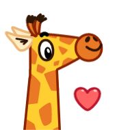 жираф клипарт мультфильм