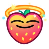 Sticker Strawberry Emoji @TgSticker - 3
