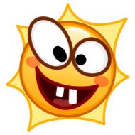 Sticker Sun Emoji - @TgSticker - 11