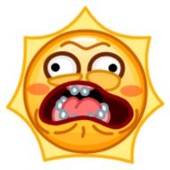 Sticker Sun Emoji - @TgSticker - 5