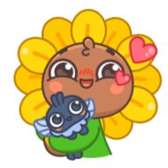 Sticker Подсолнух (@TgSticker) - 4