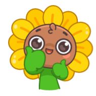 Sticker Подсолнух (@TgSticker) - 3